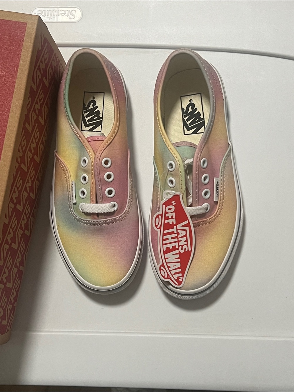 Vans Pastel Tie-Dye Slip-On Sneaker — Pink, Yellow, Green